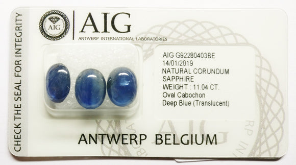 Sapphire 11.04ct AIG Certified