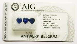 Sapphire 3.84ct AIG Certified