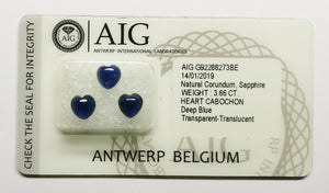 Sapphire 3.66ct AIG Certified