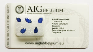 Sapphire 2.12ct AIG Certified