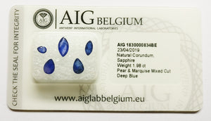 Sapphire 1.98ct AIG Certified