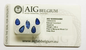 Sapphire 2.96ct AIG Certified