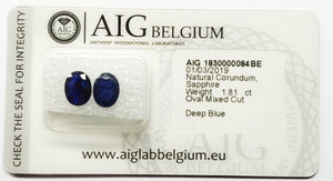 Sapphire 1.81ct AIG Certified