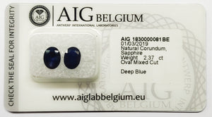 Sapphire 2.37ct AIG Certified