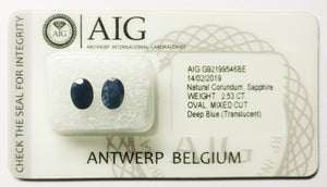 Sapphire 2.53ct AIG Certified