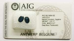 Sapphire 2.81ct AIG Certified