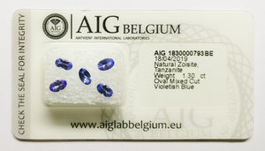 Tanzanite 1.30ct AIG Certified