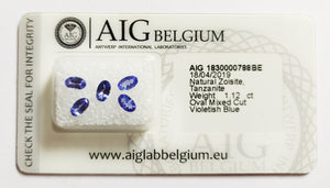 Tanzanite 1.12ct AIG Certified