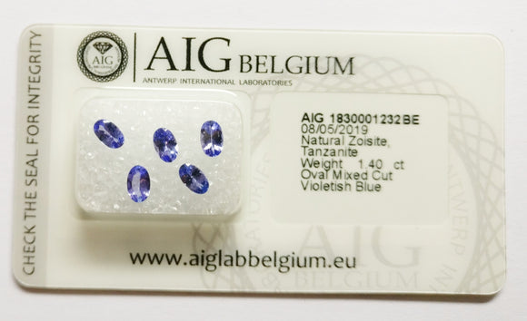 Tanzanite 1.40ct AIG Certified