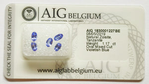 Tanzanite 1.17ct AIG Certified