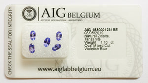 Tanzanite 1.10ct AIG Certified