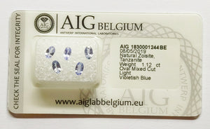 Tanzanite 1.12ct AIG Certified