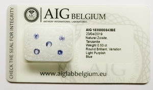 Tanzanite 0.53ct AIG Certified