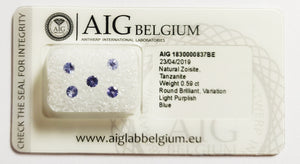 Tanzanite 0.59ct AIG Certified