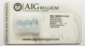 Aquamarine 2.47ct AIG Certified