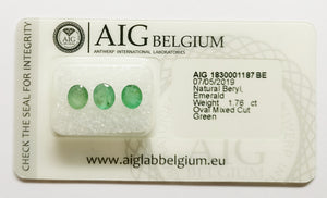 Emerald 1.76ct AIG Certified