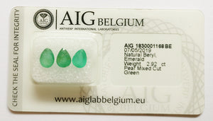 Emerald 2.92ct AIG Certified