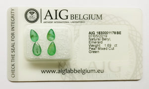 Emerald 1.69ct AIG Certified