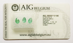 Emerald 1.10ct AIG Certified