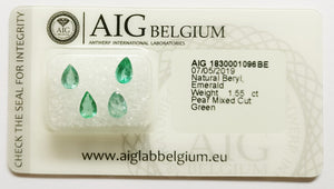 Emerald 1.55ct AIG Certified