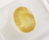 Yellow Sapphire 3.74ct ALGT Certified