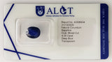 Blue Sapphire 4.25ct ALGT Certified