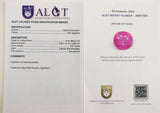 Pink Sapphire 4.07ct ALGT Certified