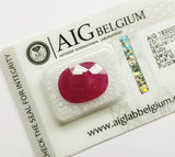 Ruby 8.95ct AIG Certified