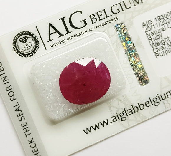 Ruby 9.94ct AIG Certified