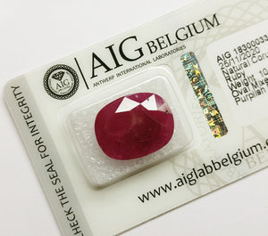 Ruby 10.42ct AIG Certified