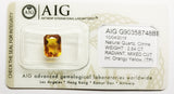 Citrine 2.84ct AIG Certified