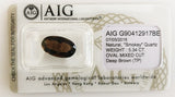 Smokey Quartz 5.34ct AIG Certified