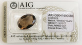 Smokey Quartz 9.03ct AIG Certified