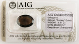 Smokey Quartz 6.67ct AIG Certified