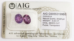 Amethyst 6.63ct AIG Certified