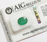 Emerald 2.45ct AIG Certified