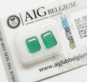 Emerald 3.30ct AIG Certified