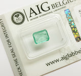 Emerald 1.30ct AIG Certified