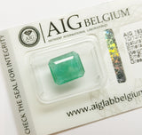 Emerald 2.92ct AIG Certified