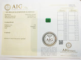 Emerald 3.38ct AIG Certified