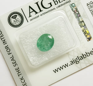 Emerald 2.17ct AIG Certified