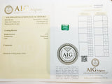 Emerald 1.37ct AIG Certified