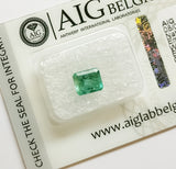 Emerald 1.37ct AIG Certified