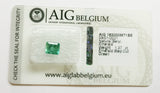 Emerald 1.37ct AIG Certified