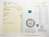 Emerald 1.37ct AIG Certified