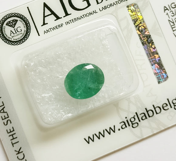 Emerald 2.26ct AIG Certified