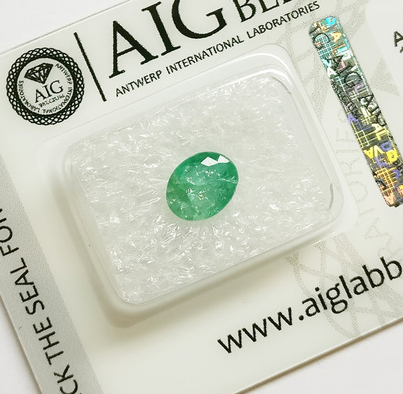 Emerald 1.10ct AIG Certified