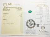 Emerald 1.38ct AIG Certified