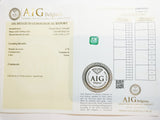 Emerald 0.79ct AIG Certified