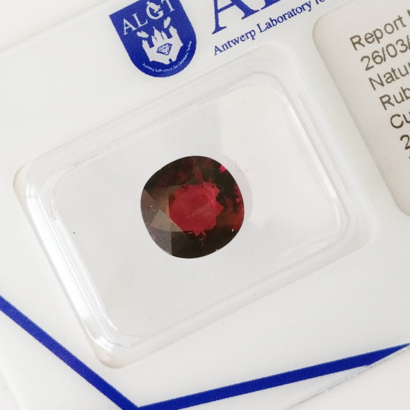 Rubellite 2.16ct ALGT Certified